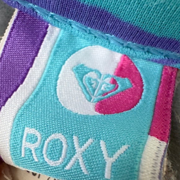 Roxy girls blue purple two piece bikini bathing suit swimsuit size 5 - Picture 11 of 11